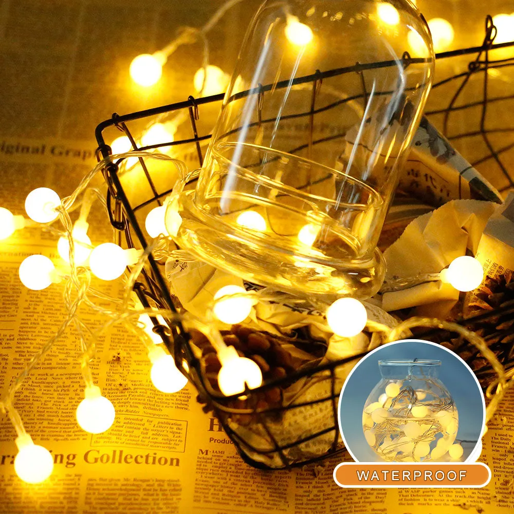 100 LED Outdoor Warm White Globe String Light