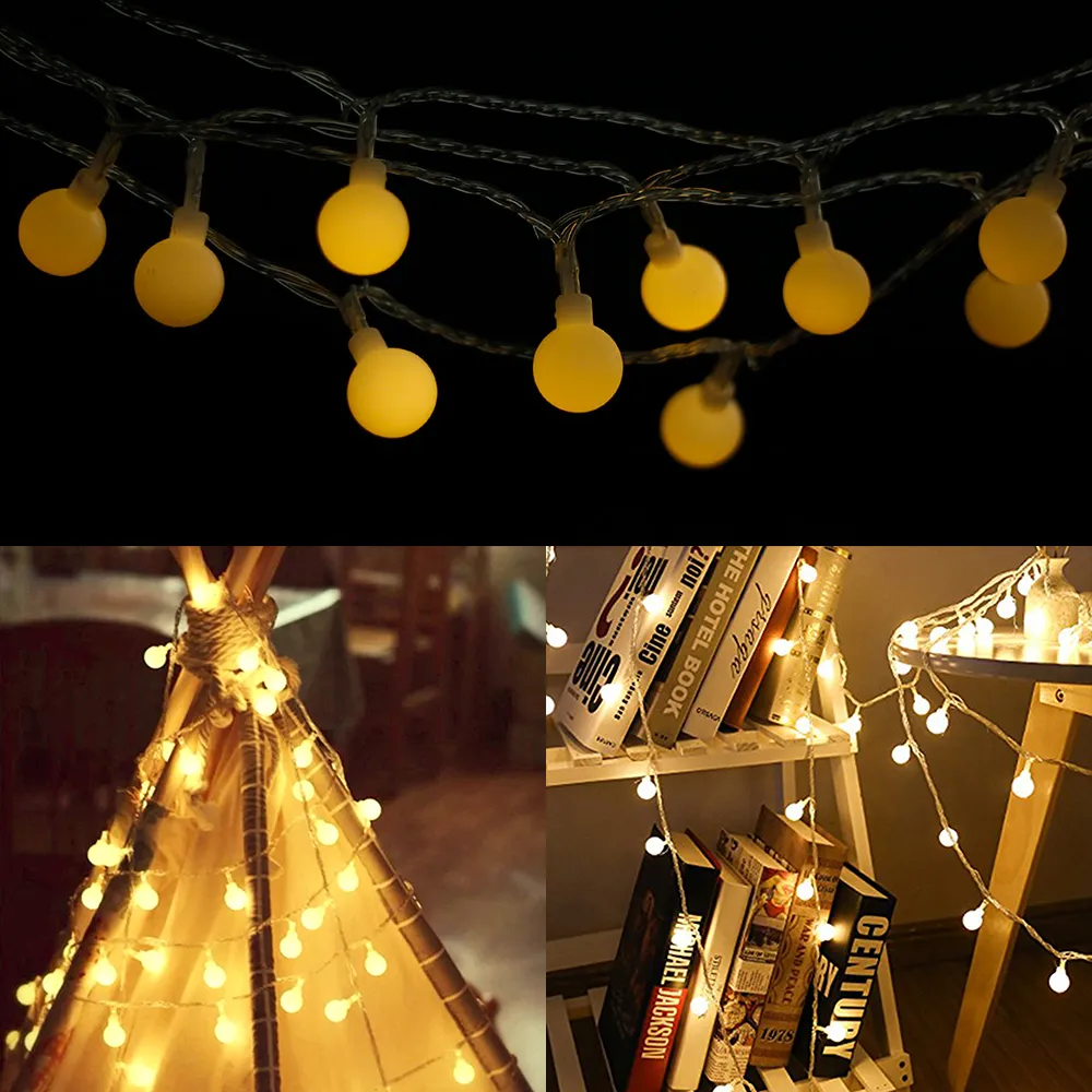 100 LED Outdoor Warm White Globe String Light