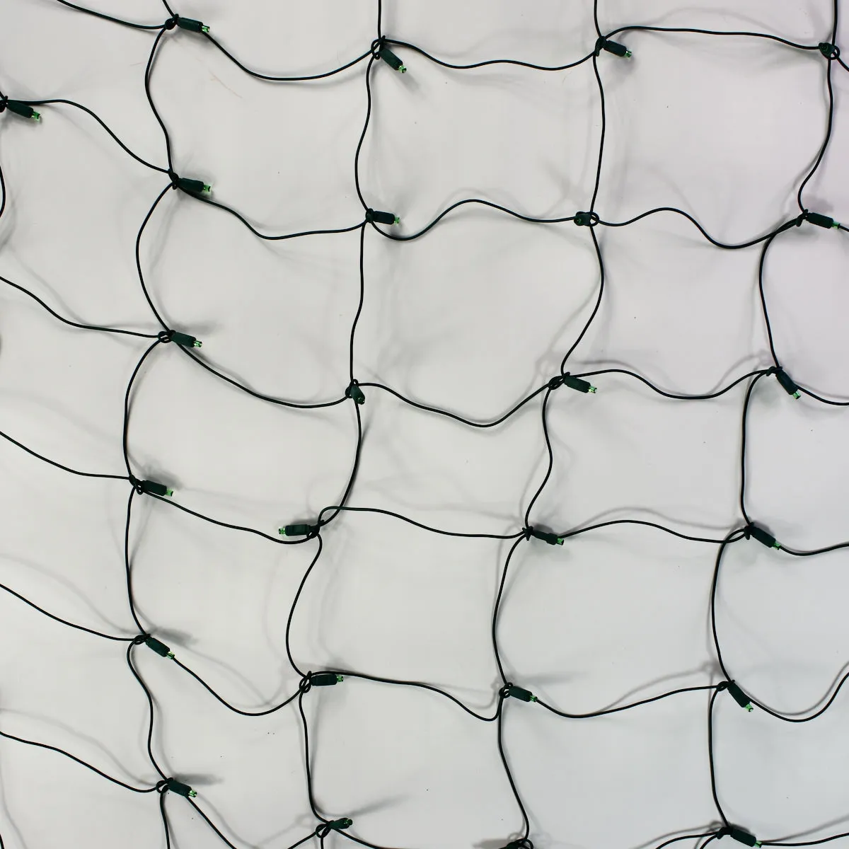 100-light 5mm Green LED Net Lights, Green Wire