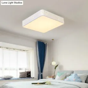 10"/19" Modernist Metal LED Flush Mount Ceiling Light in White/Warm Light