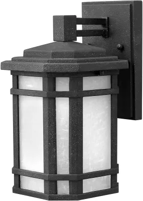 11"H Cherry Creek 1-Light LED Outdoor Wall Mount Light Vintage Black