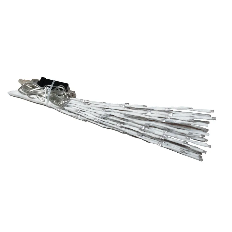 16" Spritzer 80L White Branch/Warm White LED Lights