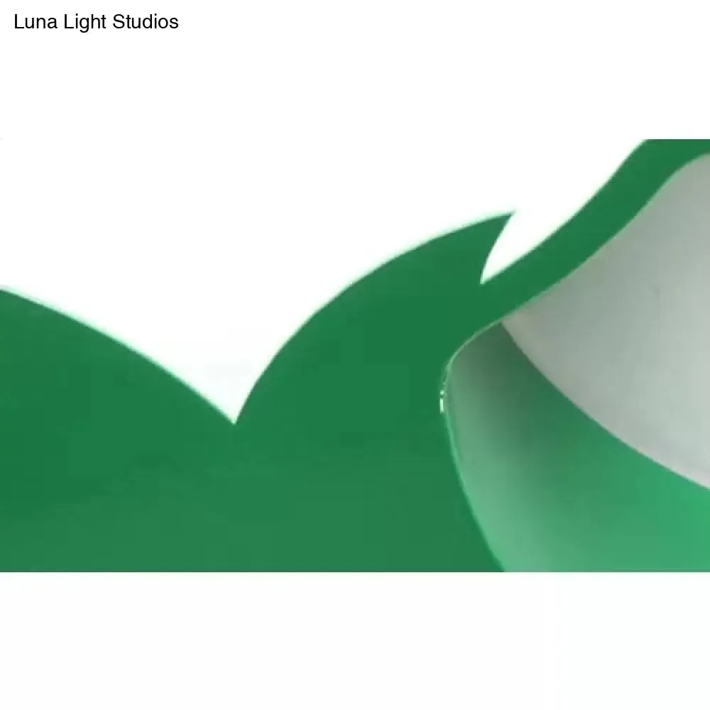 18"/23.5" Dia LED Tree Flush Mount Light - Pink/Yellow/Green - Modern Acrylic Ceiling Lamp - Warm/White/Third Gear - Ideal for Kindergarten