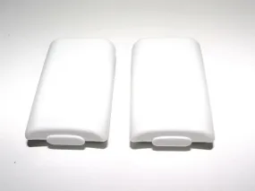 2 x White Microsoft Xbox 360 Remote Controller Battery Cover Clip Case AA