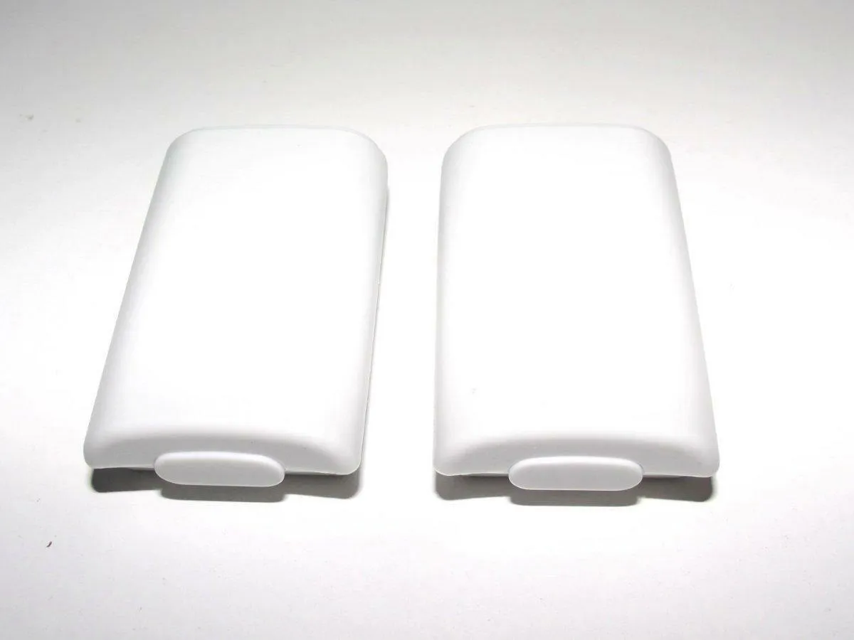 2 x White Microsoft Xbox 360 Remote Controller Battery Cover Clip Case AA
