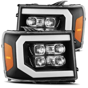 2007-2013 GMC Sierra NOVA-Series LED Projector Headlights Black Alpha-Rex 880609
