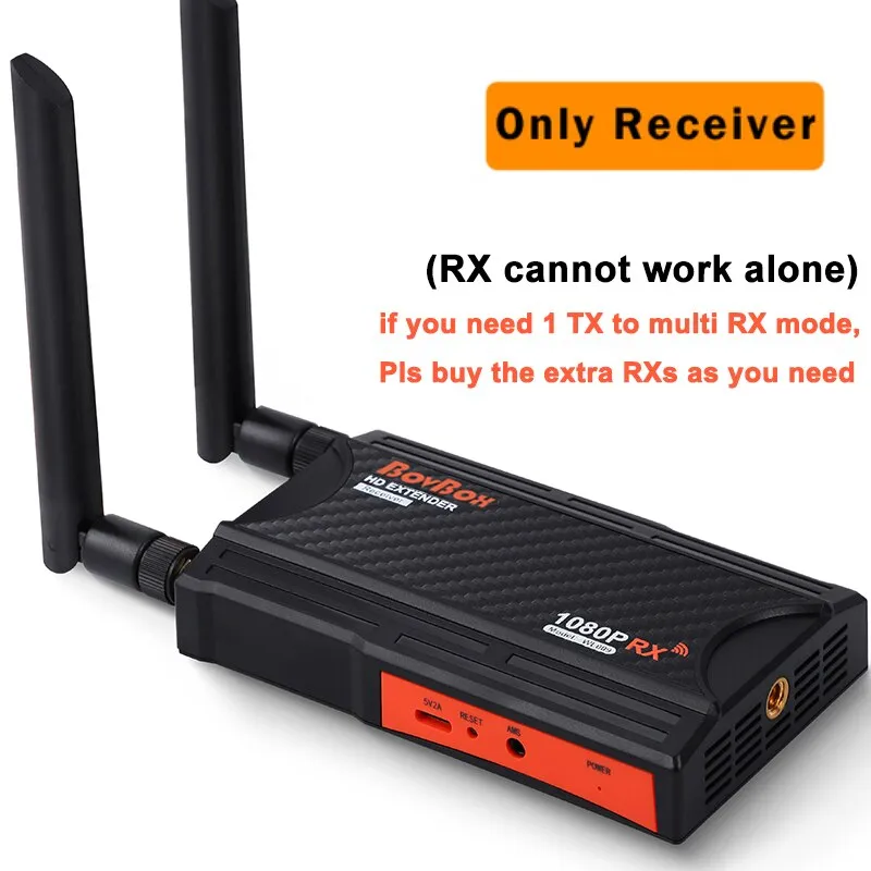 200m Wireless HDMI Video Transmitter Receiver Screen Share Display Splitter for Camera Live Streaming Laptop PC To TV Projector