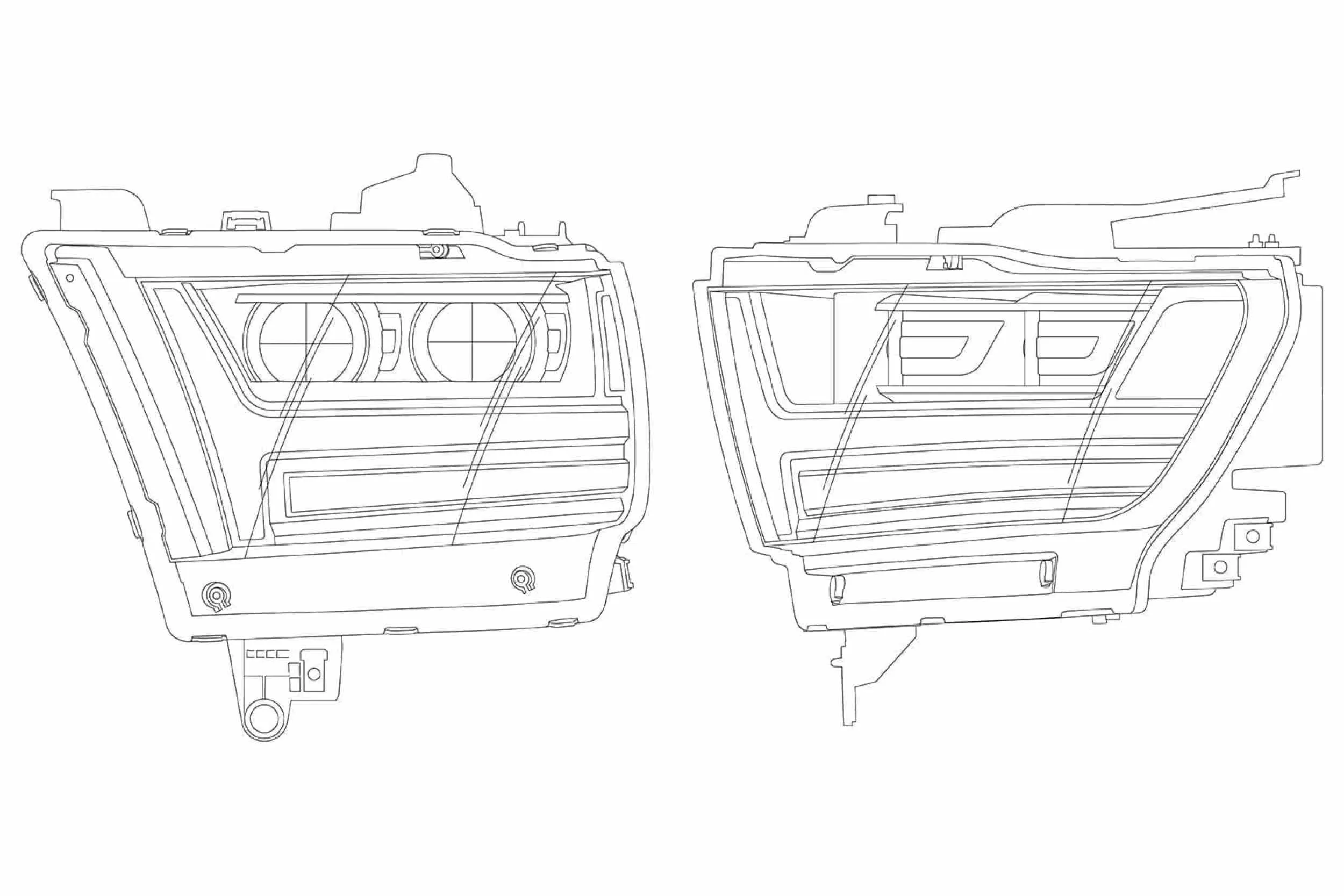2019  Dodge Ram 1500 Pro Halogen Headlights