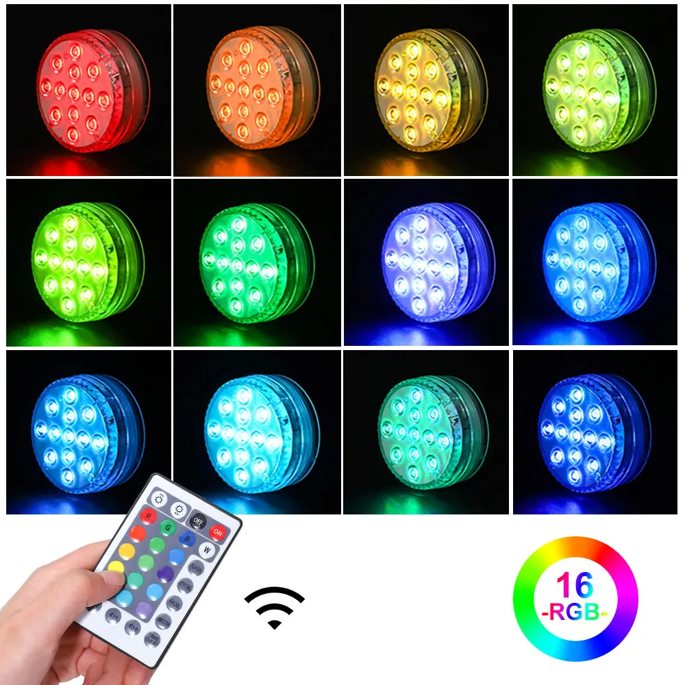 28 Key IR Remote Control Submersible LED Lights