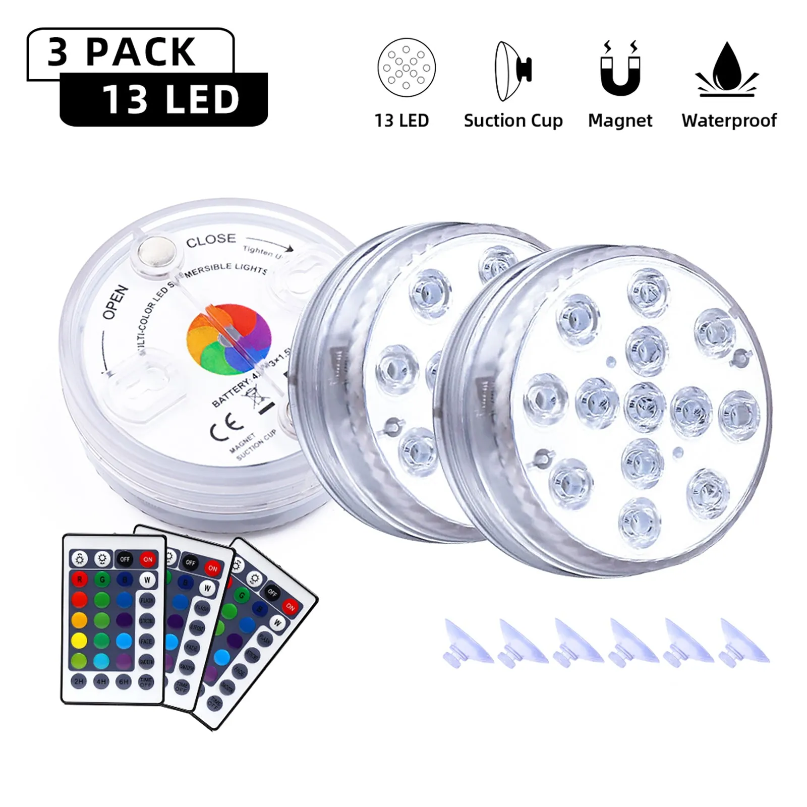 28 Key IR Remote Control Submersible LED Lights