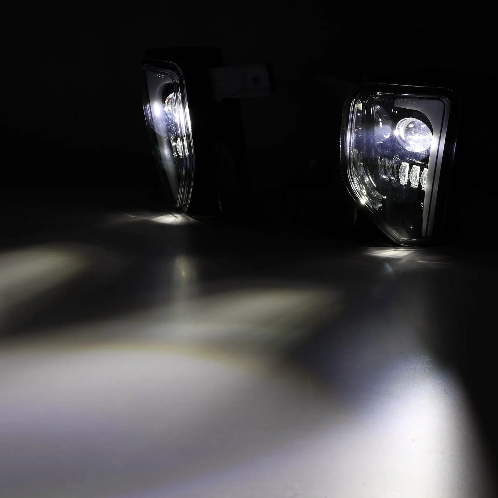 (2pcs/set) 45W DOT Approved LED Fog Lights with DRL for 2016-2018 Chevy Silverado 1500 (Black)