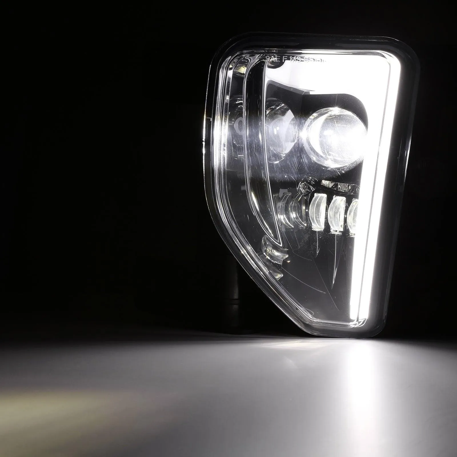 (2pcs/set) 45W DOT Approved LED Fog Lights with DRL for 2016-2018 Chevy Silverado 1500 (Black)