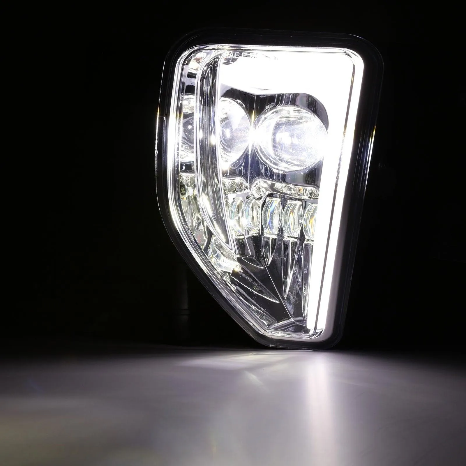 (2pcs/set) 45W DOT Approved LED Fog Lights with DRL for 2016-2018 Chevy Silverado 1500 (Chrome)