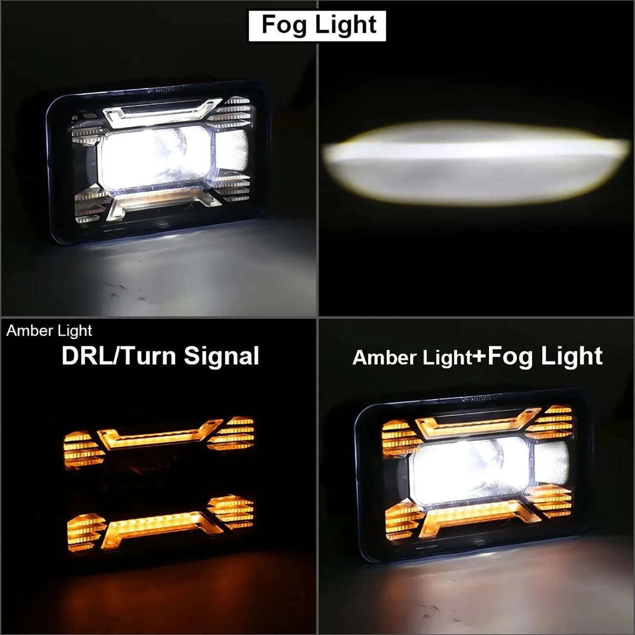 (2pcs/set) 60W LED Fog Lights with DRL/ Turn Signal for Ford F150 2015 2016 2017 2018 2019 2020
