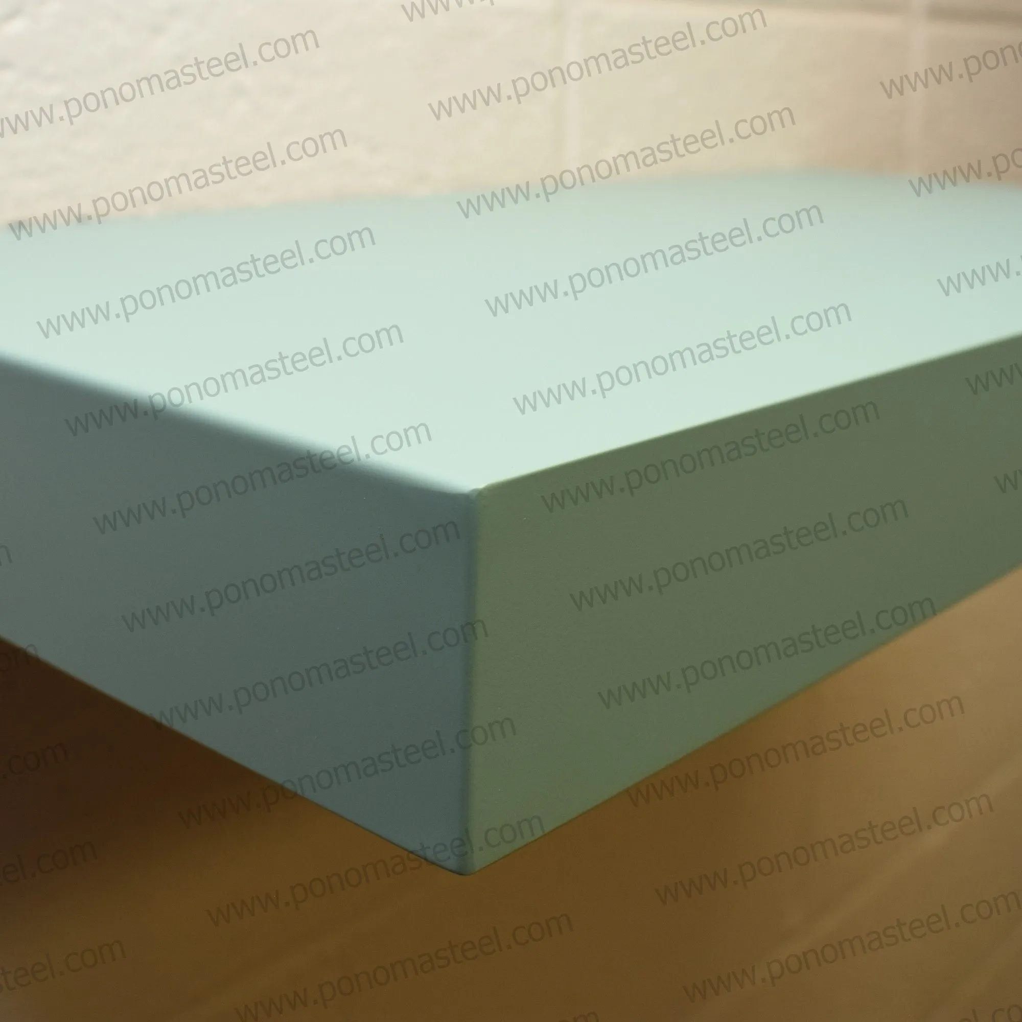 52"x6"x2.0" (cm.132x15x5.1) brushed stainless steel floating shelf
