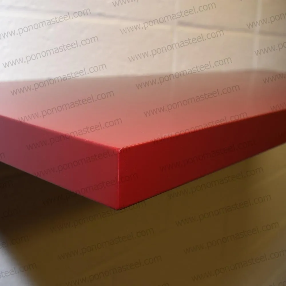 52"x8"x2.0" (cm.132x20x5.1) brushed stainless steel floating shelf
