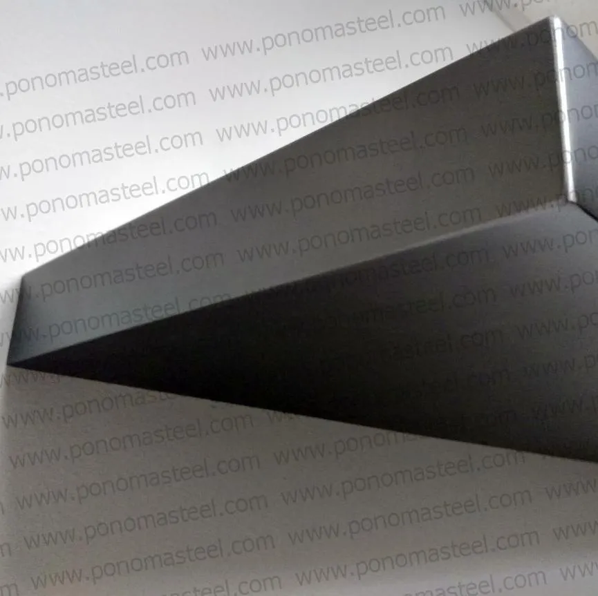 52"x8"x2.0" (cm.132x20x5.1) painted stainless steel floating shelf
