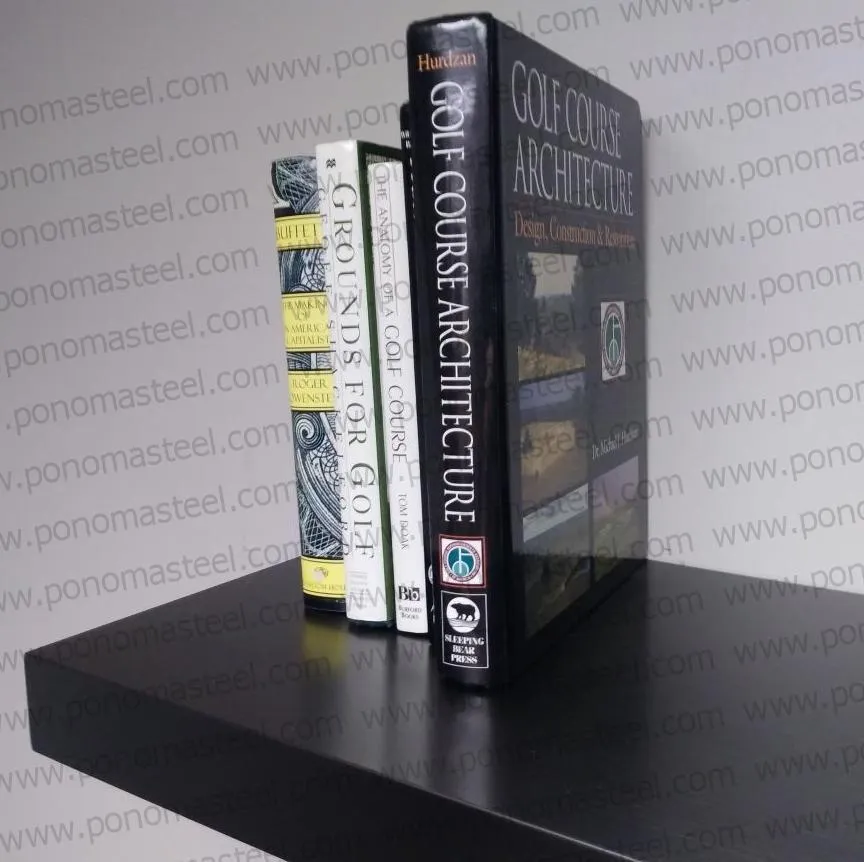52"x8"x2.0" (cm.132x20x5.1) painted stainless steel floating shelf