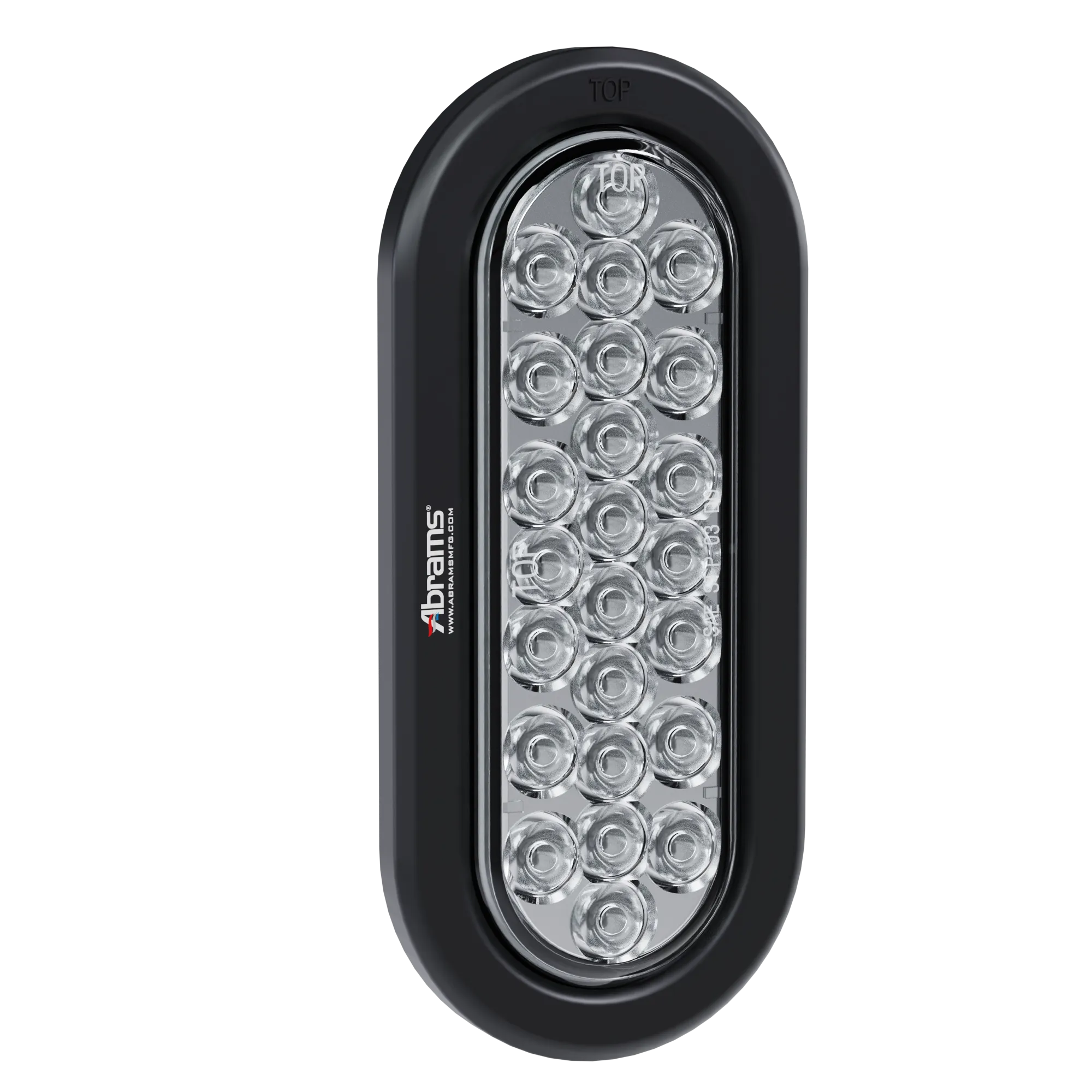 6” Oval - 24 LED White Back Up Reverse Trailer Light
