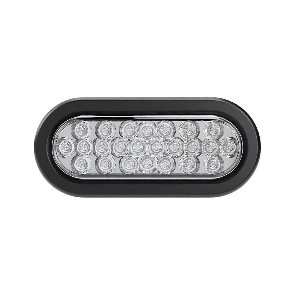 6” Oval - 24 LED White Back Up Reverse Trailer Light