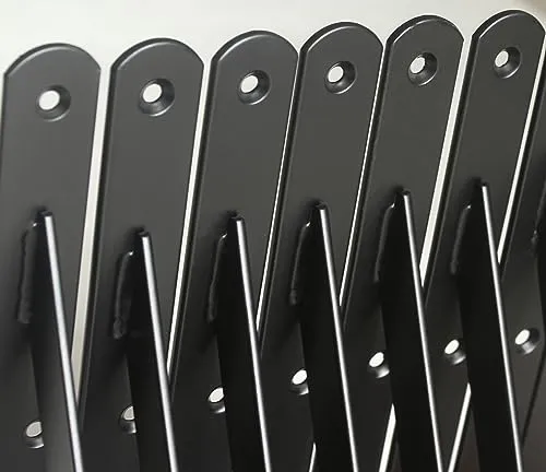 6 Pack L6" x H 4" Black Heavy Duty Shelf Brackets with Screws Metal Shelf Brackets Shelf Support Angle Brackets for Shelves L Brackets Heavy Duty Floating Shelf Brackets