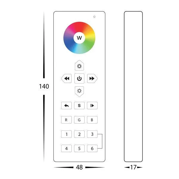 Accessory: RGBC/W 6 Zone LED Strip Controller Havit Lighting - HV9102-2819RGBW
