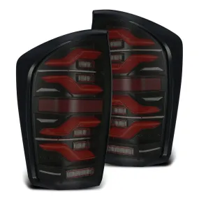 AlphaRex LUXX-Series Sequential Black-Red LED Tail Lights | 2016-2023 Toyota Tacoma (680000)