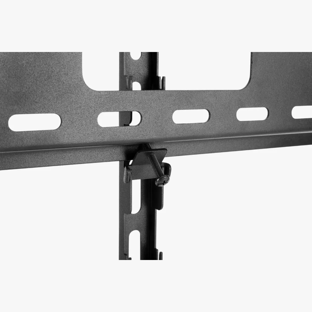 Alterzone Slim 7g Compact TV Stand with Glass Base for 37"-70" TVs, Black