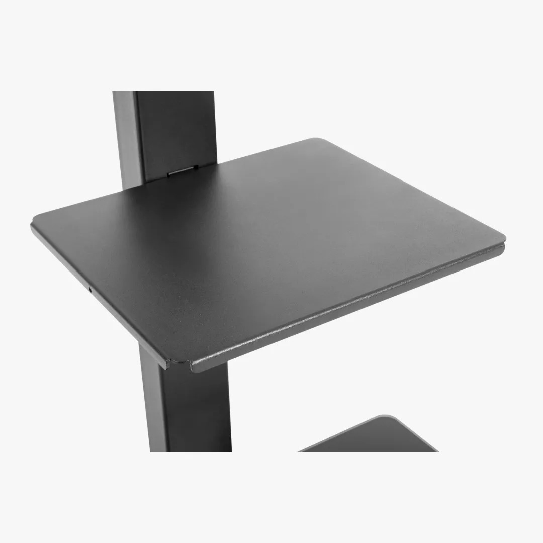 Alterzone Slim 7g TV Stand with Glass Base for 37"-70" TVs, Black