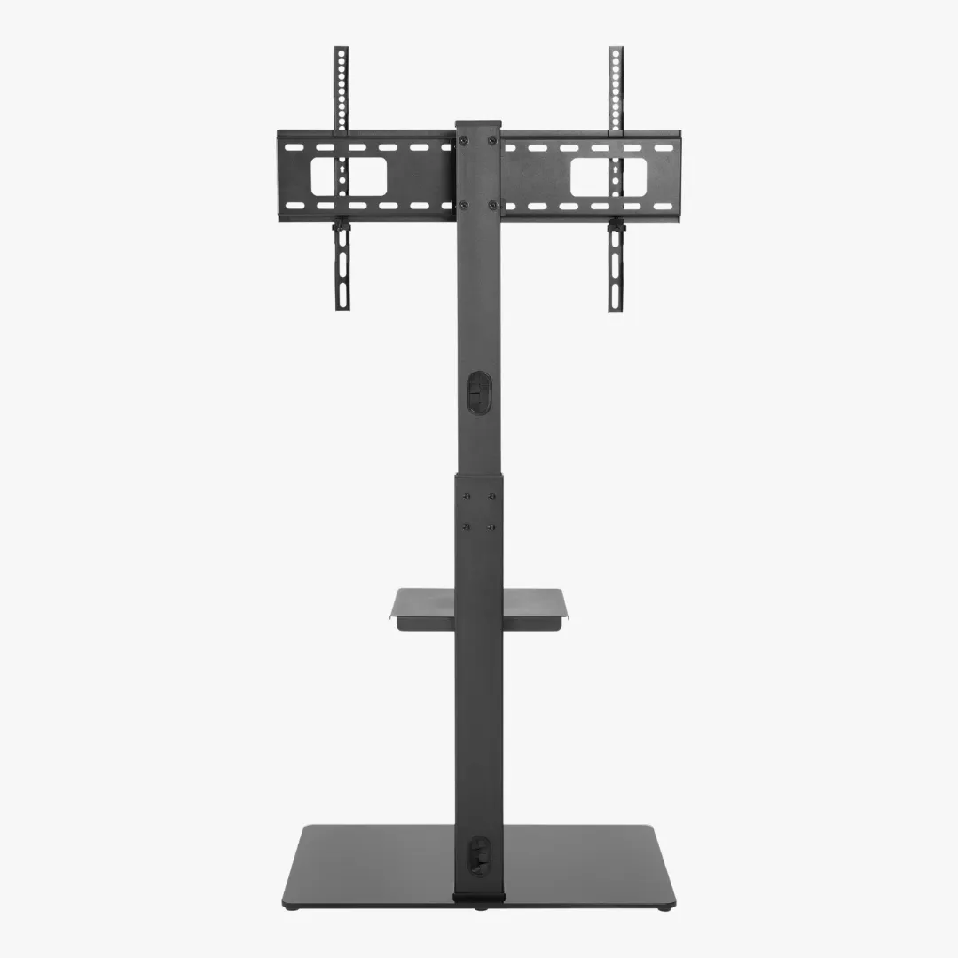 Alterzone Slim 7g TV Stand with Glass Base for 37"-70" TVs, Black