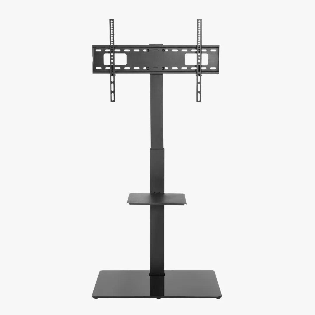 Alterzone Slim 7g TV Stand with Glass Base for 37"-70" TVs, Black