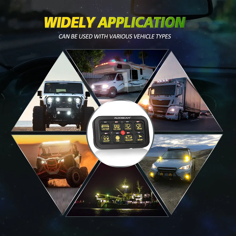 AR-800 RGB Switch Panel with APP 42 Inch 5D-PRO LED Light Bar, Toggle/ Momentary/ Pulsed Mode Supported