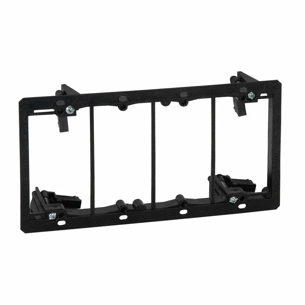 Arlington LV4 4-Gang Low Voltage Device Mounting Plate for 1/4" - 1" Thick Walls