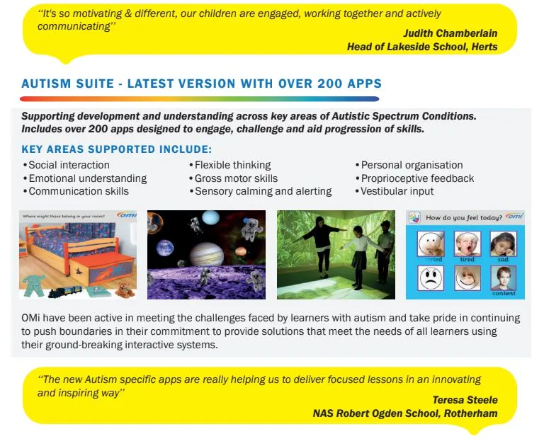 Autism Software Suite for Omi Projectors