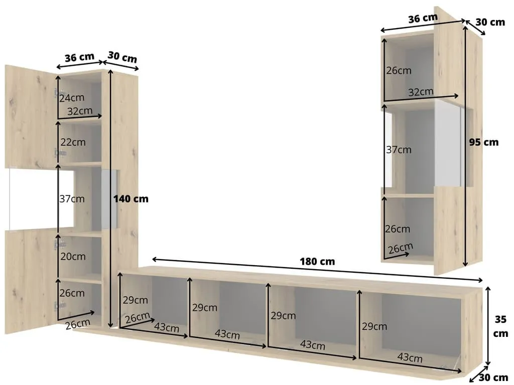 Ava 10 Entertainment Unit For TVs Up To 58"