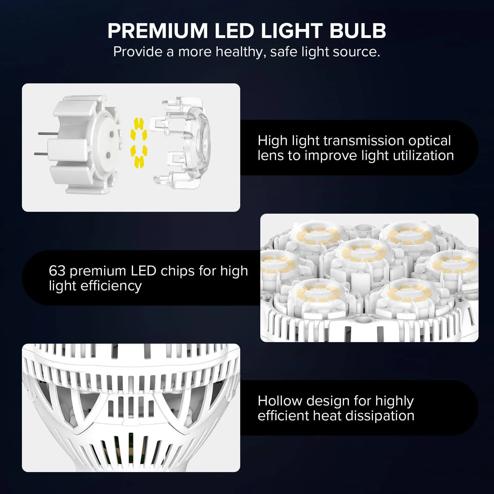 BR30 40W Led Work Light with Stand (US ONLY)