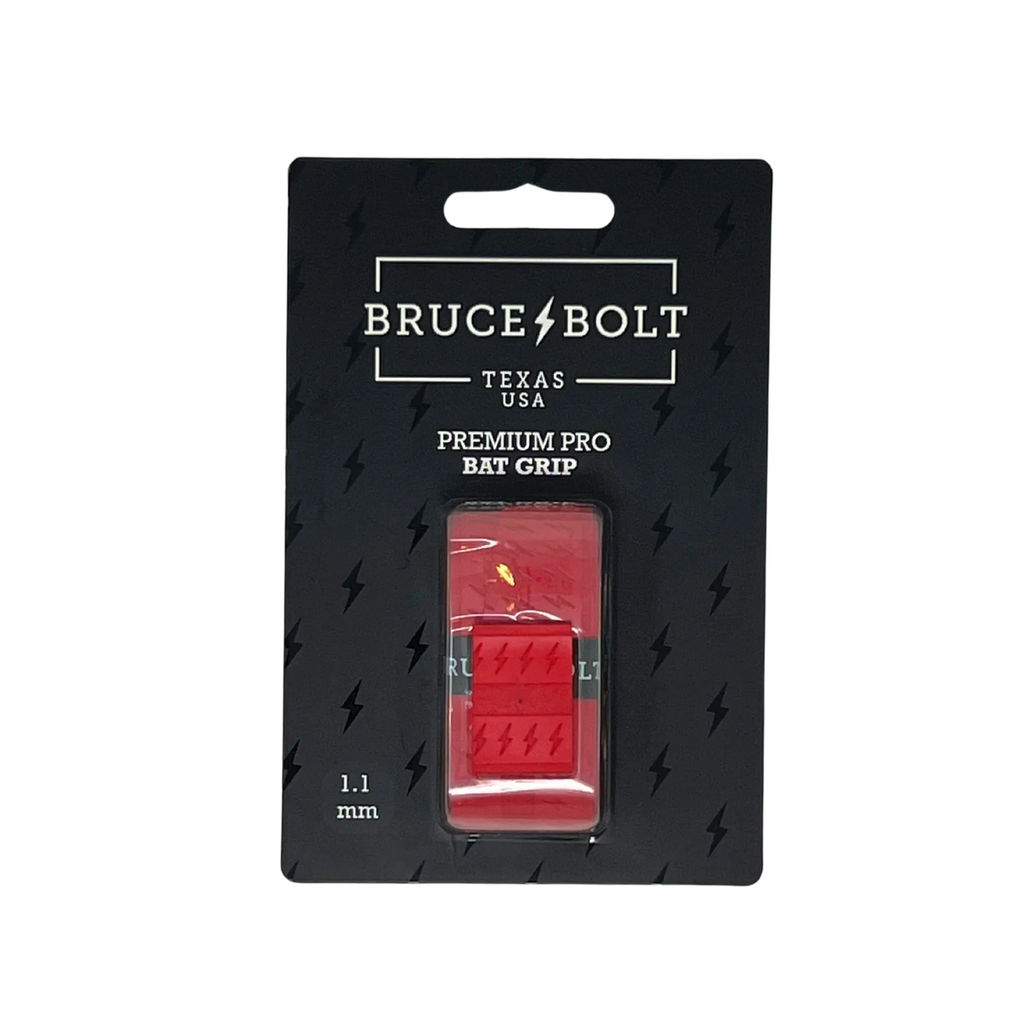 BRUCE BOLT Premium Pro Bat Grip - RED