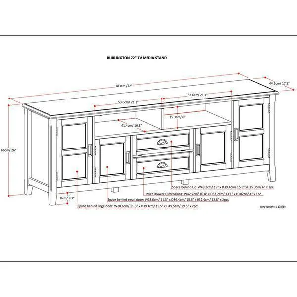 Burlington 72 inch TV Stand