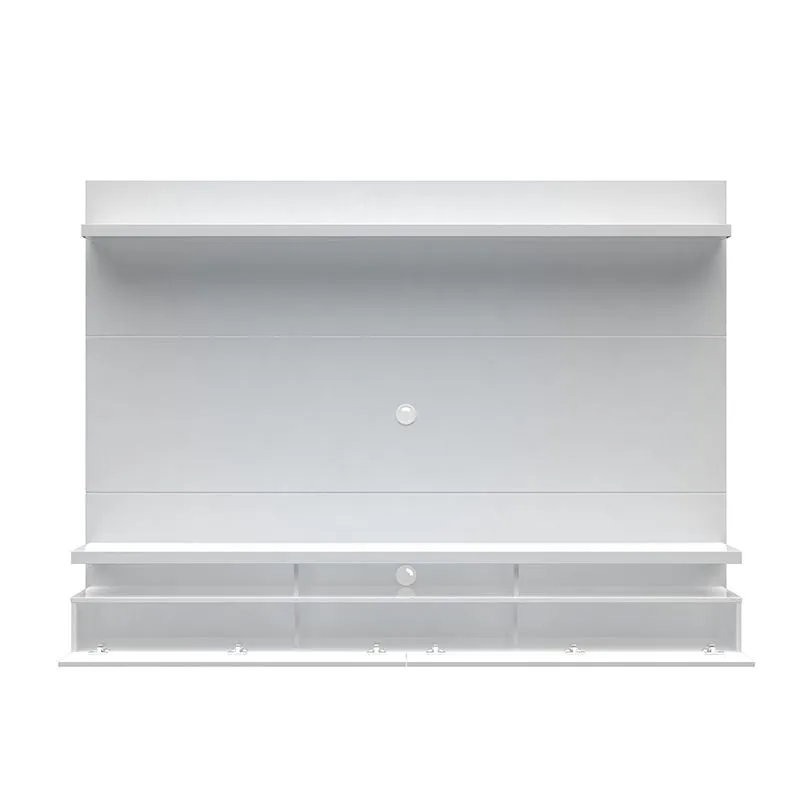 City 2.2 Floating Wall Theater Entertainment Center in White Gloss