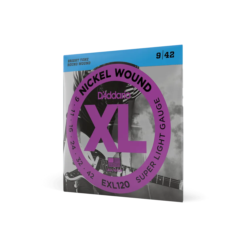 D'Addario EXL Nickel Wound Electric Guitar Strings | Select Gauge