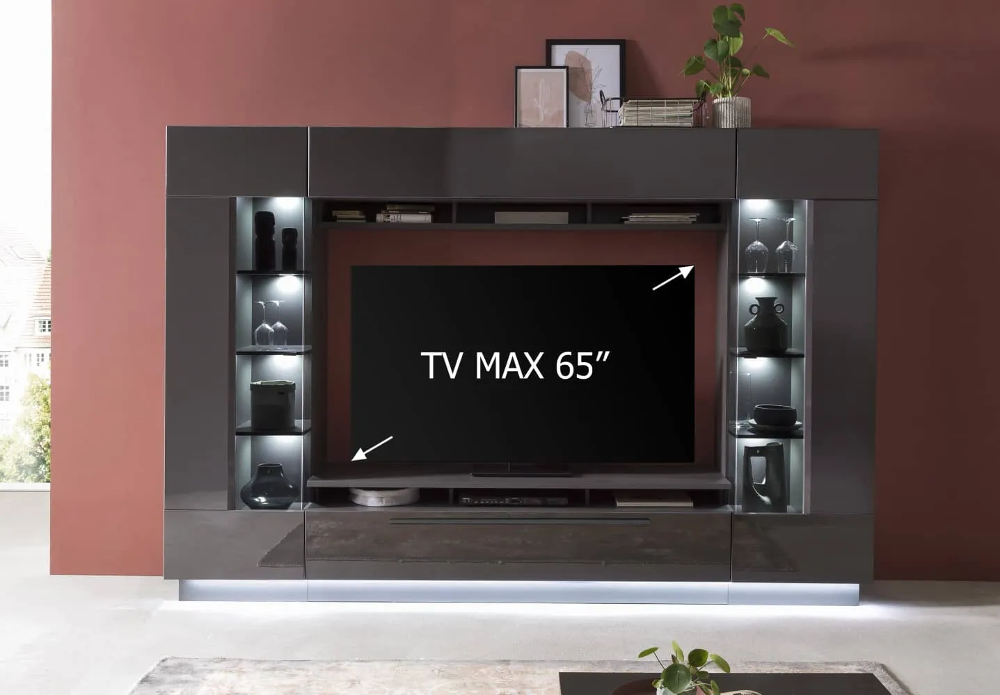 Denira Entertainment Unit For TVs Up To 65"