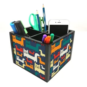 Desk Organizer For Stationery -  Cats Everywhere
