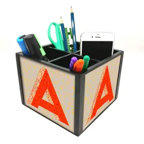 Desk Organizer For Stationery -  Letter A