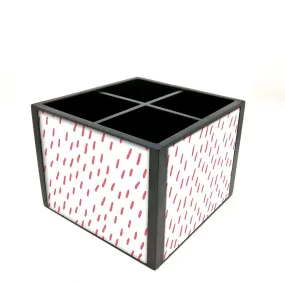 Desk Organizer For Stationery - Pink Drops