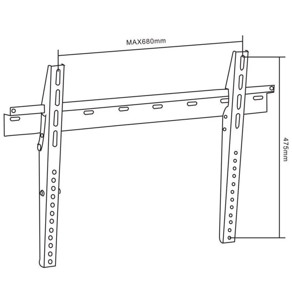 DOSS Slimline Wall Mount for TVs up to 48"