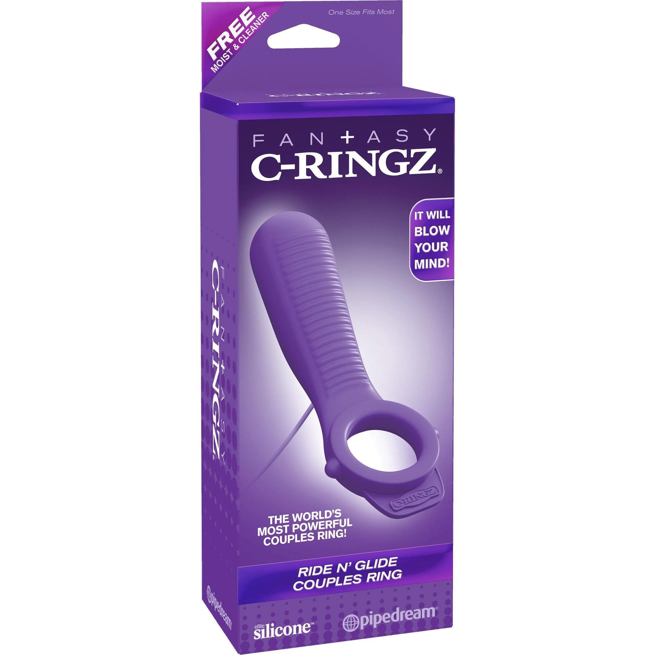 Fantasy C-ringz Ride N Glide Couples Ring Purple