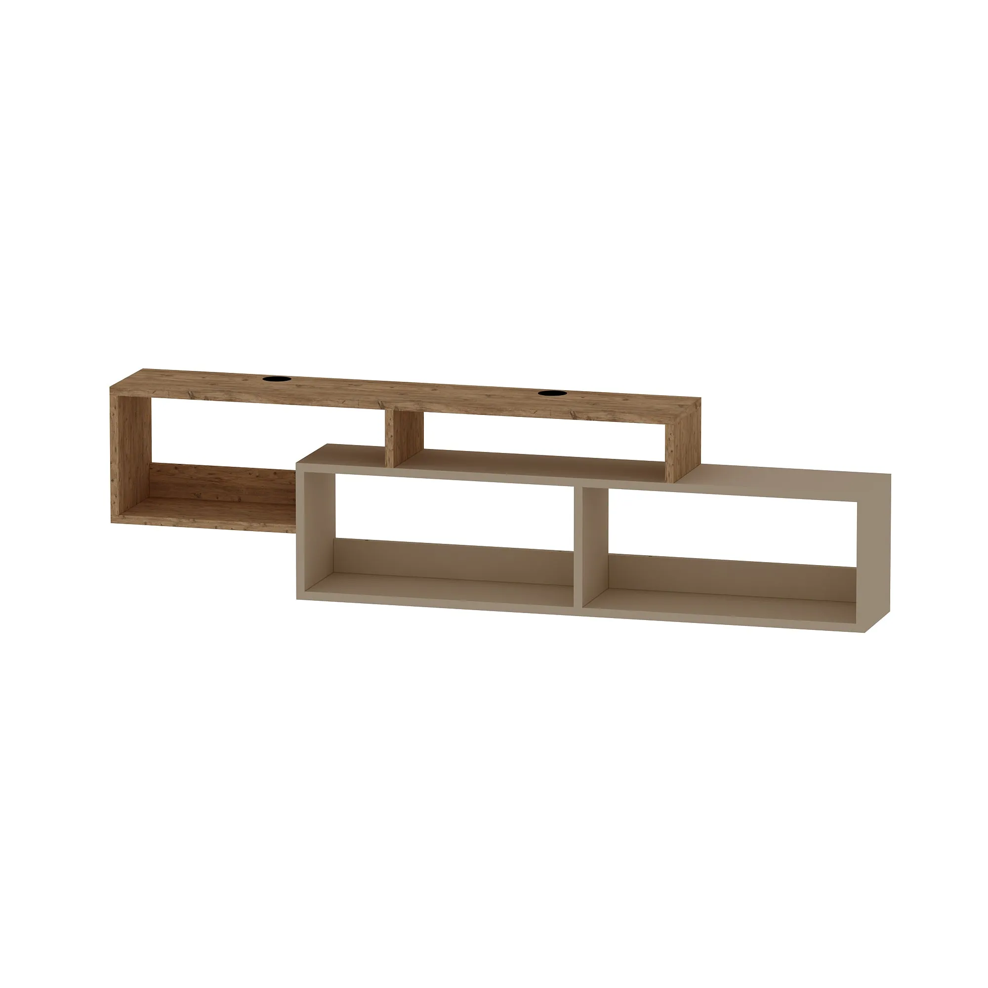 Frank Floating TV Stand with Shelves for TVs up to 70"