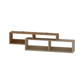 Frank Floating TV Stand with Shelves for TVs up to 70"