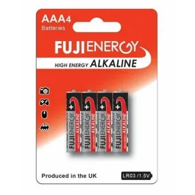 FujiEnergy AAA High Energy Alkaline Batteries - Pack of 4 | 815781