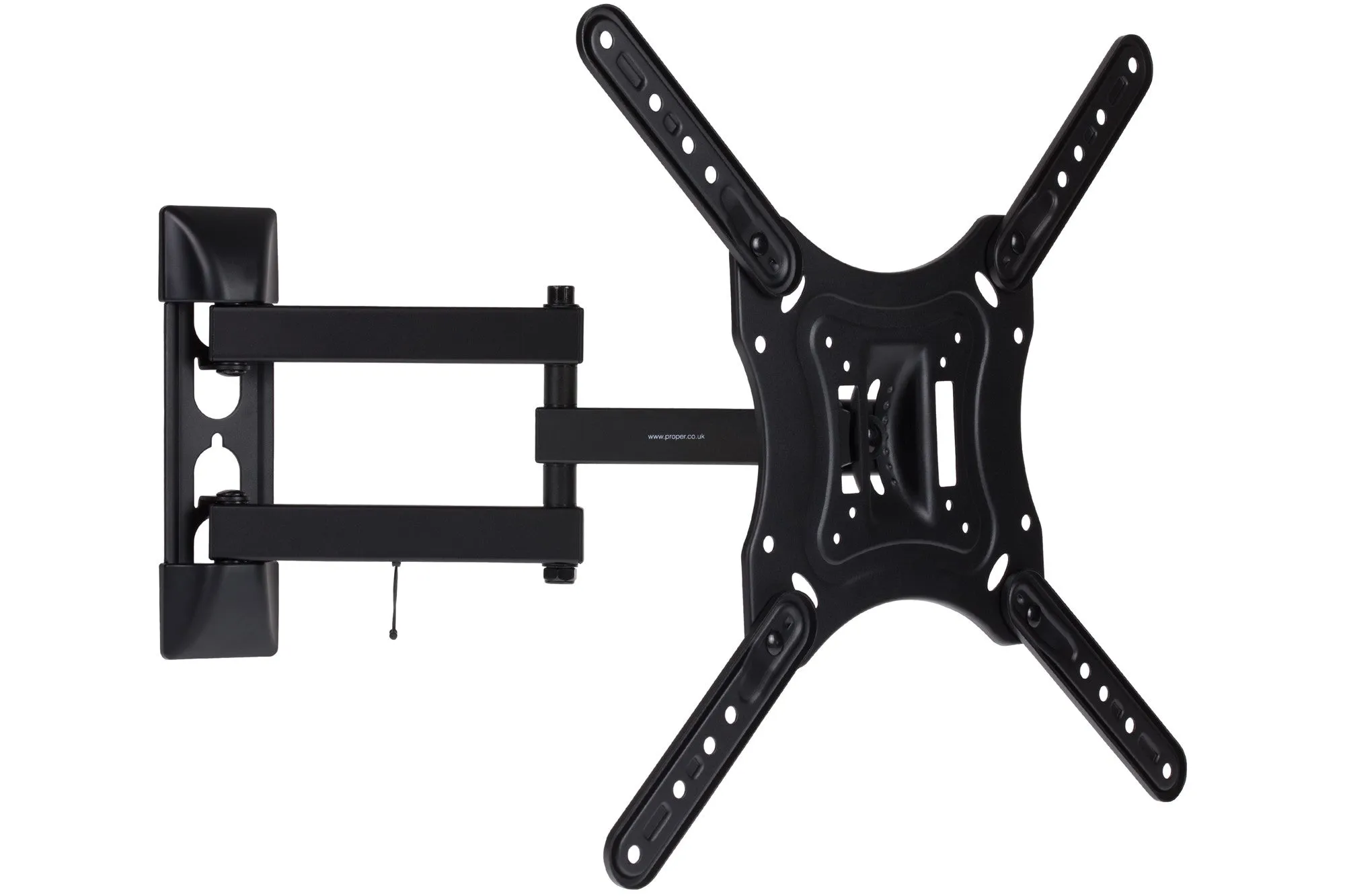 Heavy Duty Swing Arm TV Wall Bracket 23" 24" 28" 32" 37" 40" 42" 43" 46" 50" 55" Tilt 20° VESA Max 400x400 Black